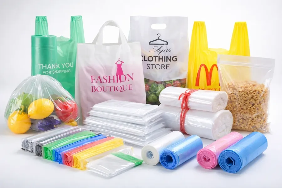 Plastic production inside an industrial manufacturing facility
